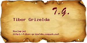 Tibor Grizelda névjegykártya